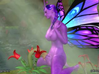 Futa butterfly fick mund pflanze