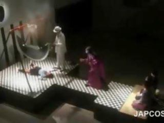 Asiatic superior fund actrita joacă diva în cosplay scenă