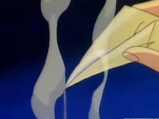 Vergavimas japoniškas anime čiulpimas bjaurybė ir fingeringas šikna